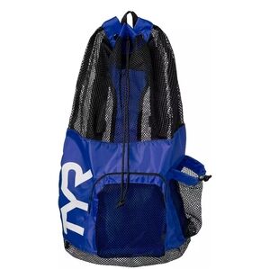 TYR Blue Mesh Drawstring Backpack